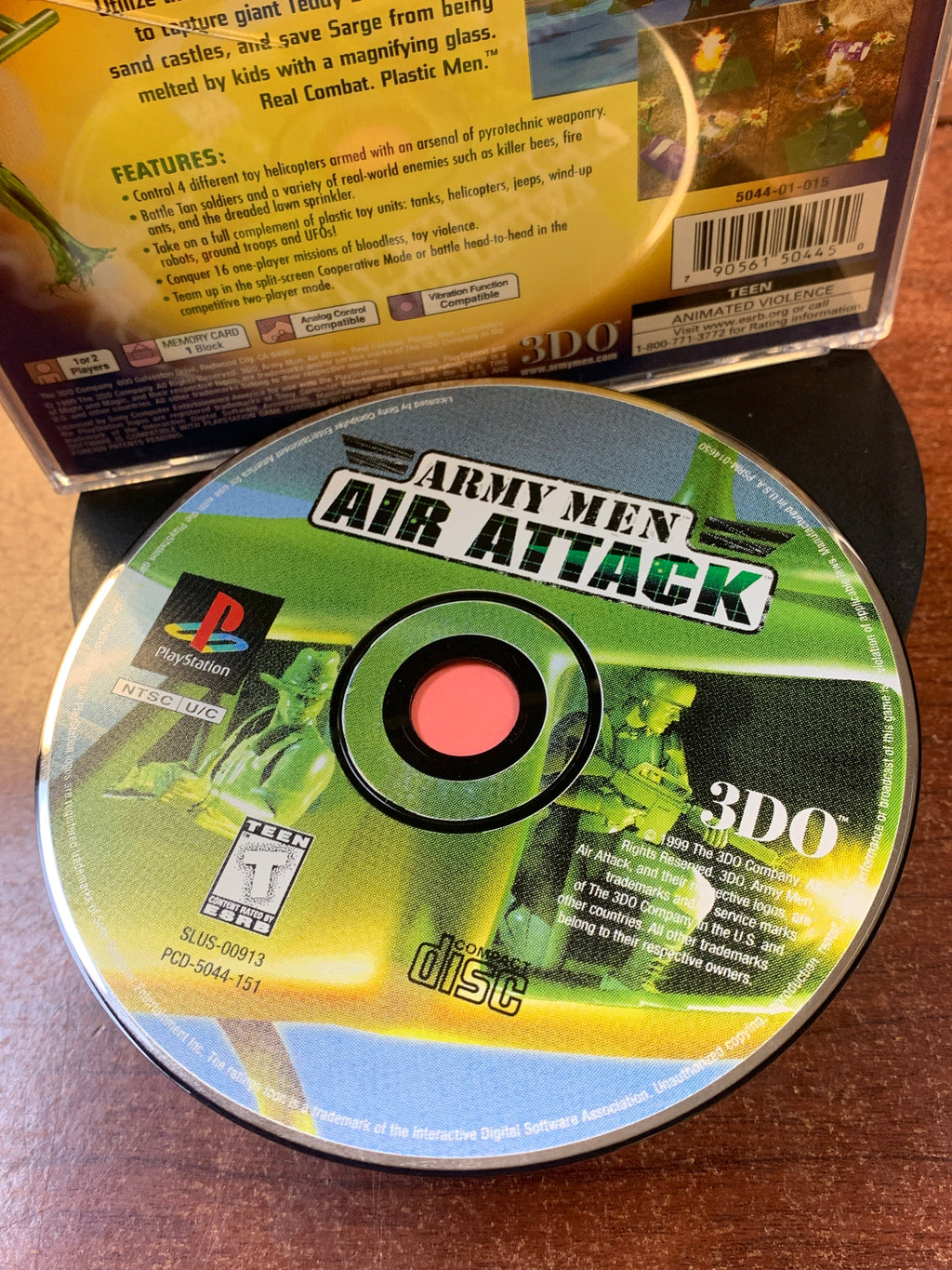 Army Men Air Attack (PS1 Playstation, Video Game) **TESTED**