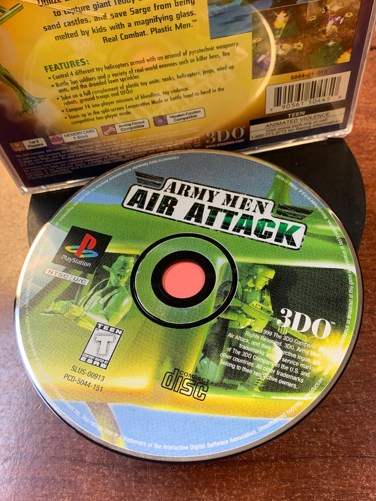Army Men Air Attack (PS1 Playstation, Video Game) **TESTED**