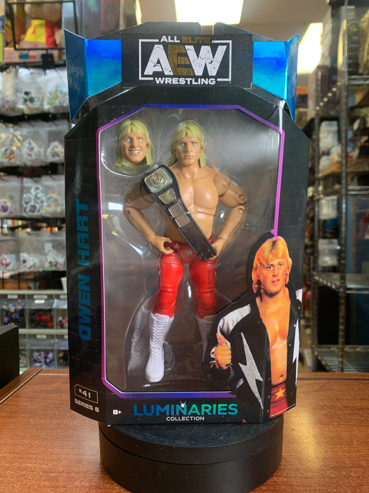 Owen Hart #41 (All Elite Wrestling AEW, Jazwares) **SEALED**