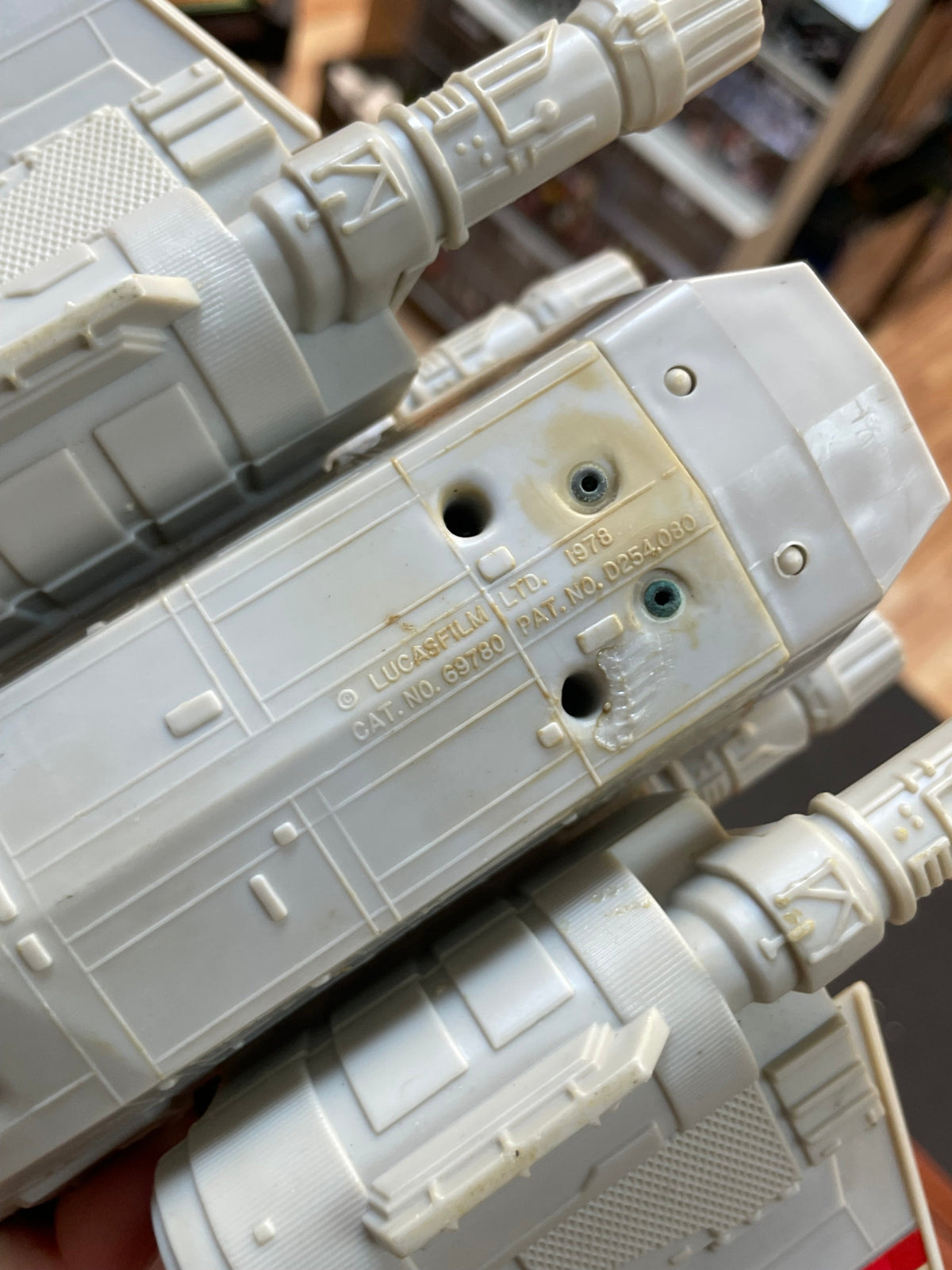 Battle Damage X-Wing Fighter With Stickers (Vintage Star Wars ESB, Kenner)