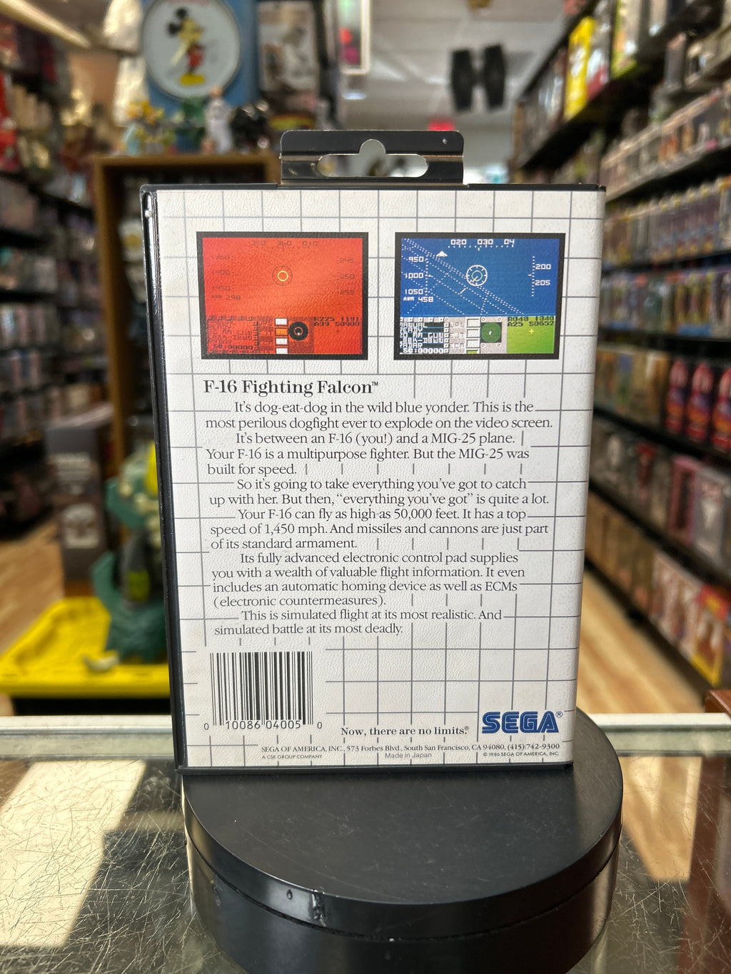 F-16 Fighting Falcon -Sega Card- 0835 (SEGA Master System SMS, Video Games) **COMPLETE**