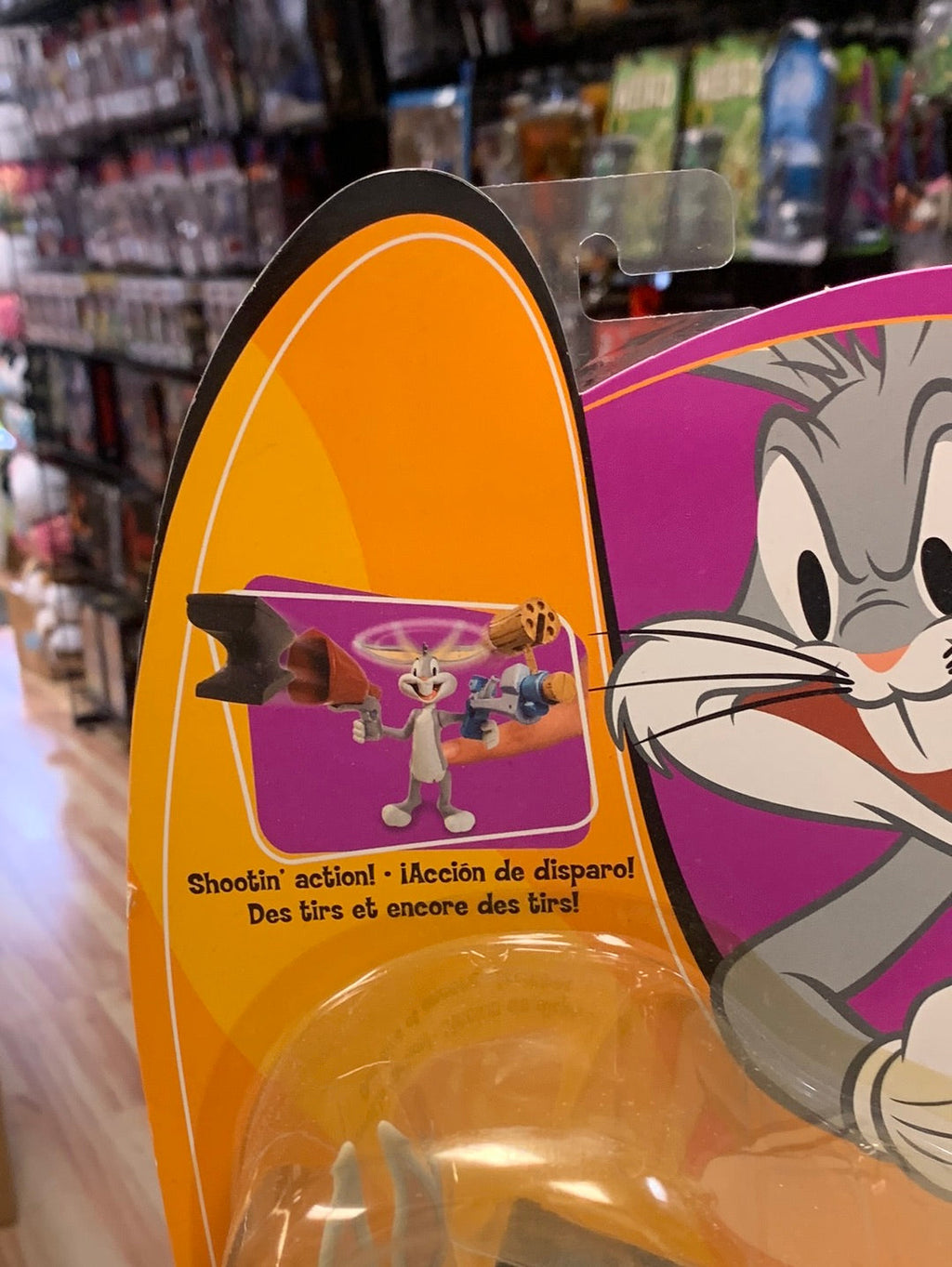 Shootin Action Bugs Bunny(Vintage Looney Tunes, Mattel) SEALEDn