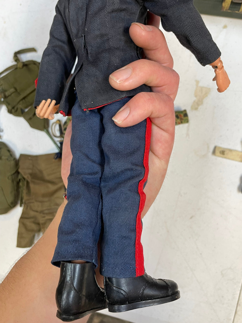 Action Marine with Foot Locker (Vintage 12” GI Joe, Hasbro) **Original**