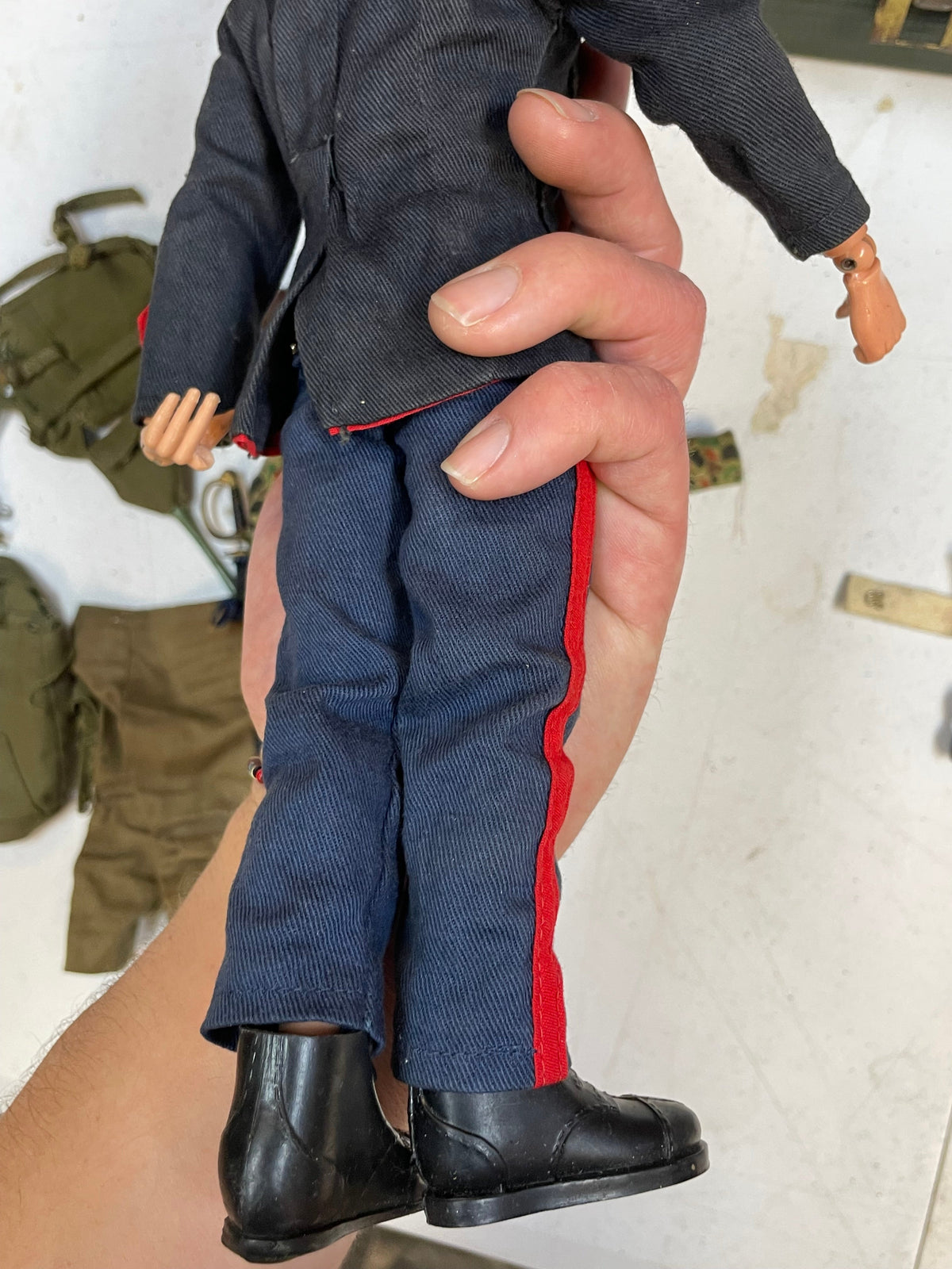 Action Marine with Foot Locker (Vintage 12” GI Joe, Hasbro) **Original**