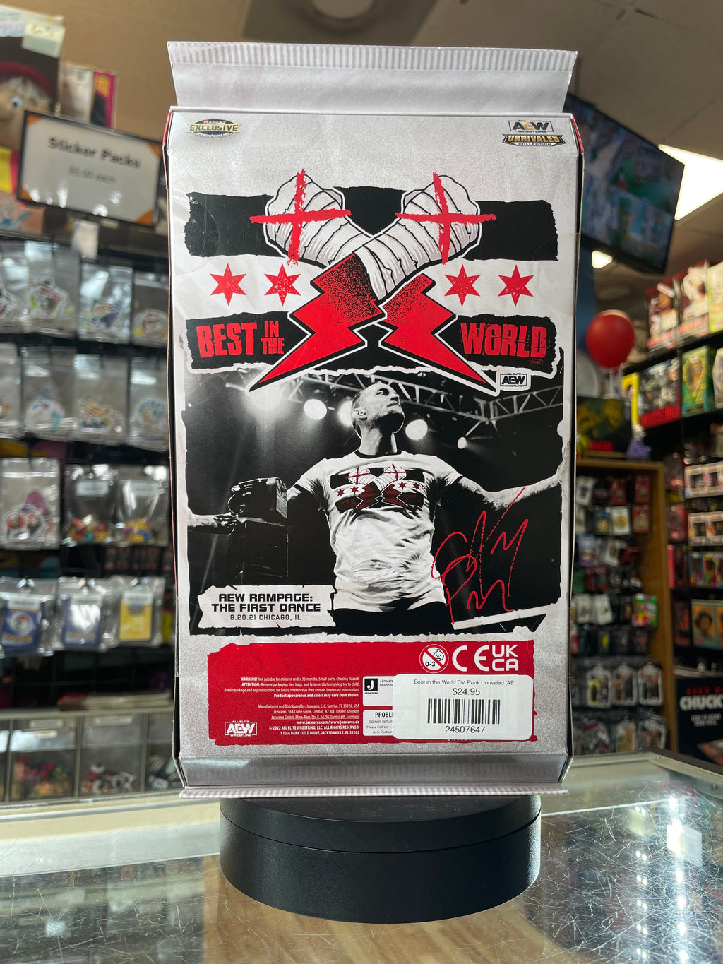 Best in the World CM Punk Unrivaled (AEW Unmatched Collection, Jazwares) **SEALED**