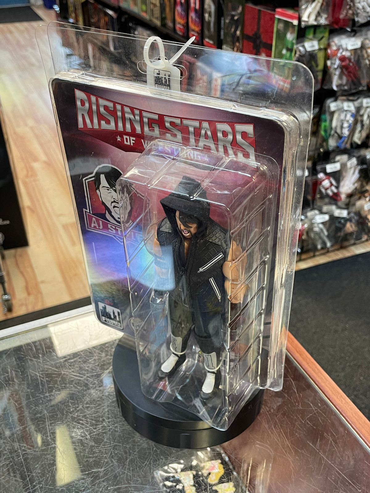 AJ Styles -Black-  (Rising Stars of Wrestling, Figures Toy Company) **SEALED**