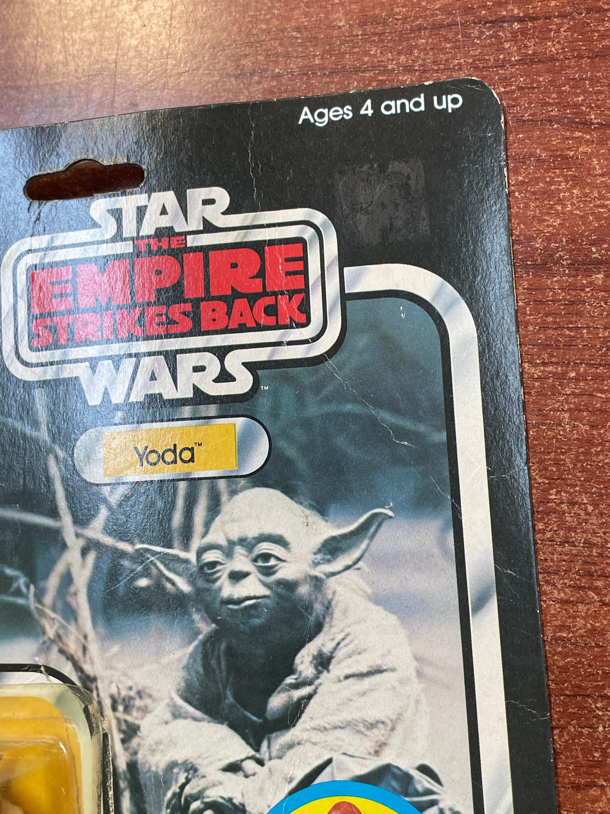 Brown Snake Yoda with Card ESB 9509 (Vintage Star Wars, Kenner) **Open Card**
