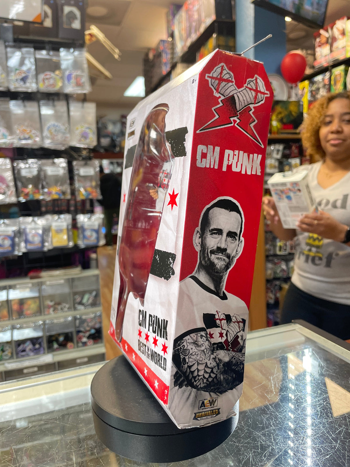 Best in the World CM Punk Unrivaled (AEW Unmatched Collection, Jazwares) **SEALED**