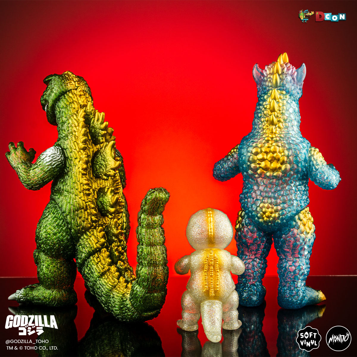 All Monsters Attack Soft Vinyl Figure Set - Glitter Variant (Designer Con Exclusive)