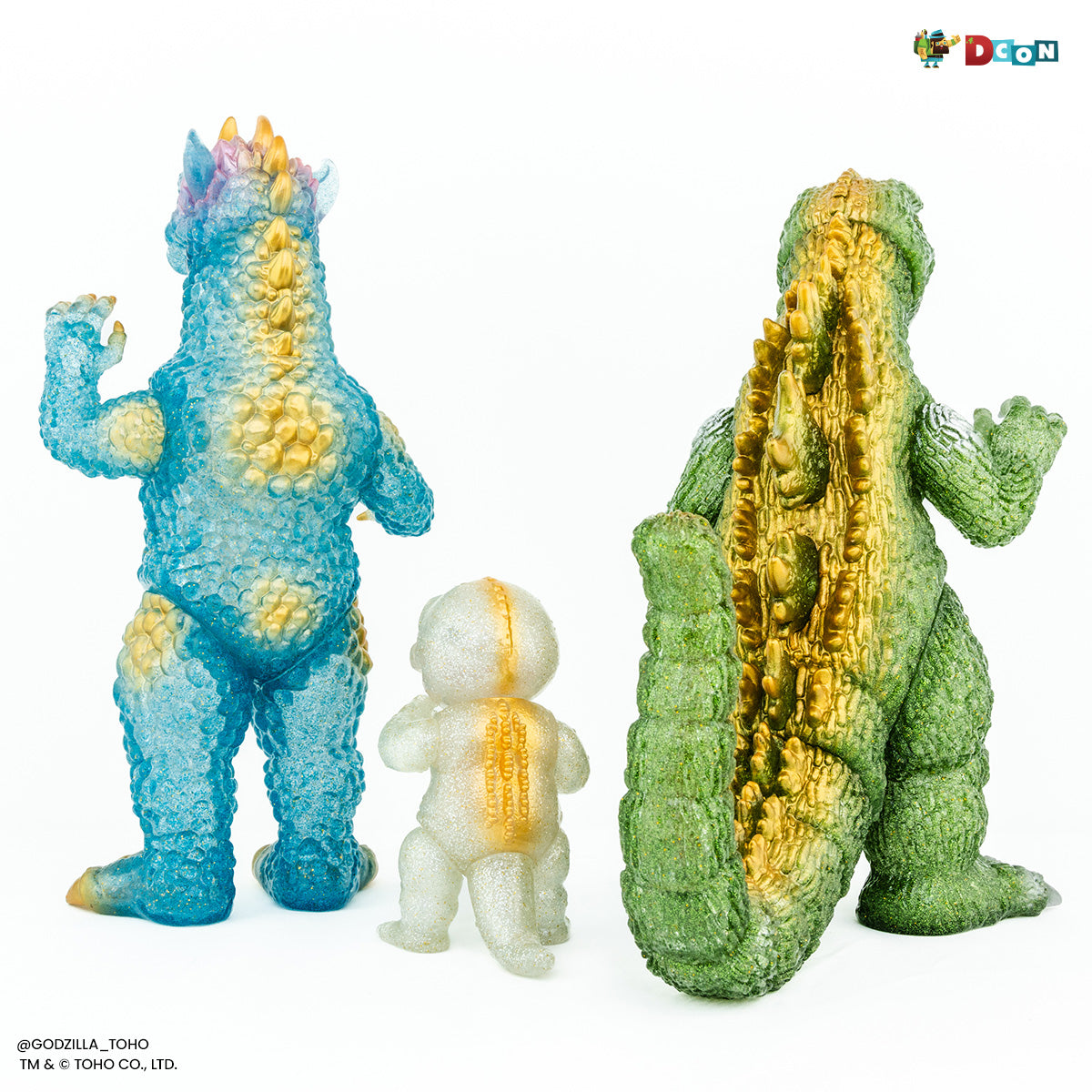 All Monsters Attack Soft Vinyl Figure Set - Glitter Variant (Designer Con Exclusive)