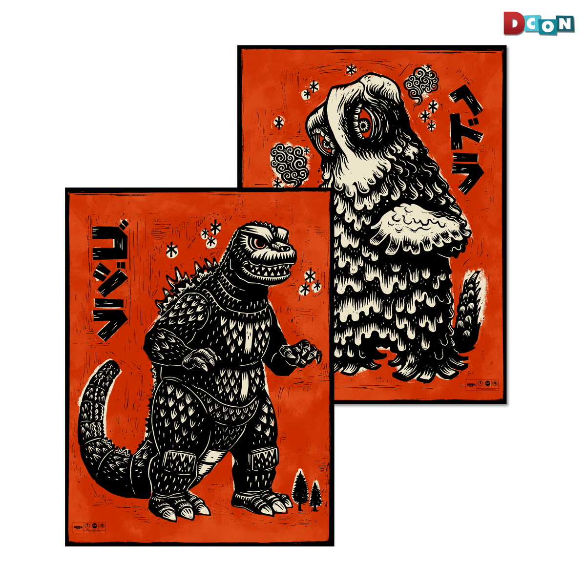 Godzilla vs. Hedorah Print Set