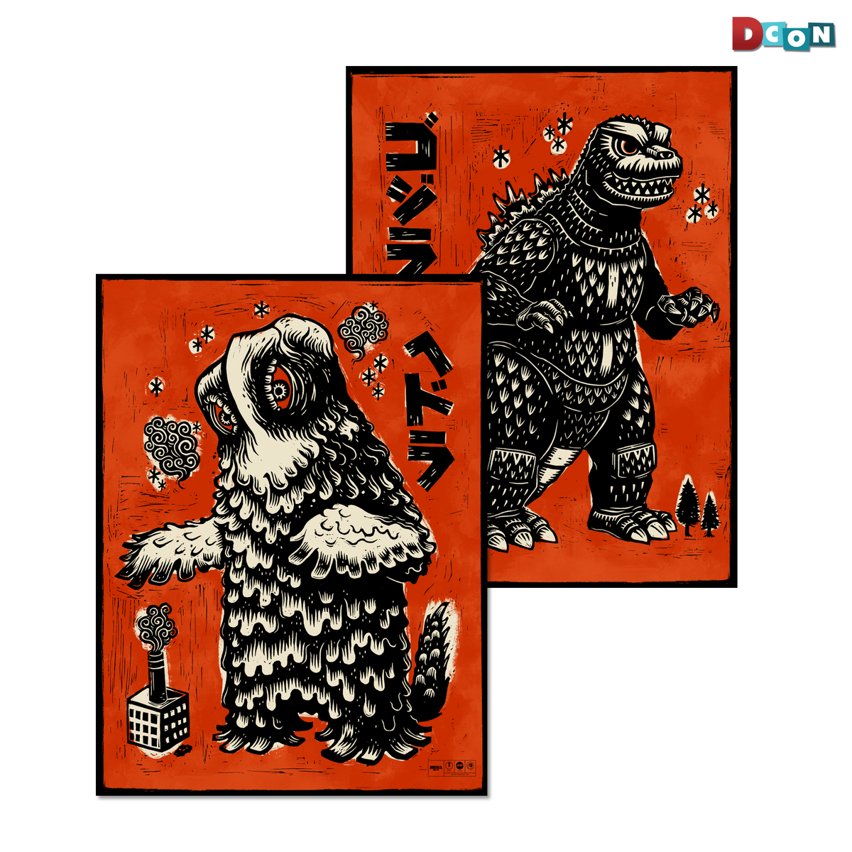 Godzilla vs. Hedorah Print Set