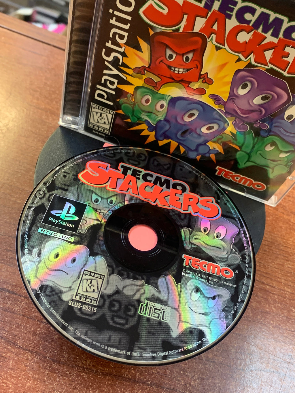 Tecmo Stackers (PS1 Playstation, Video Game) **TESTED**