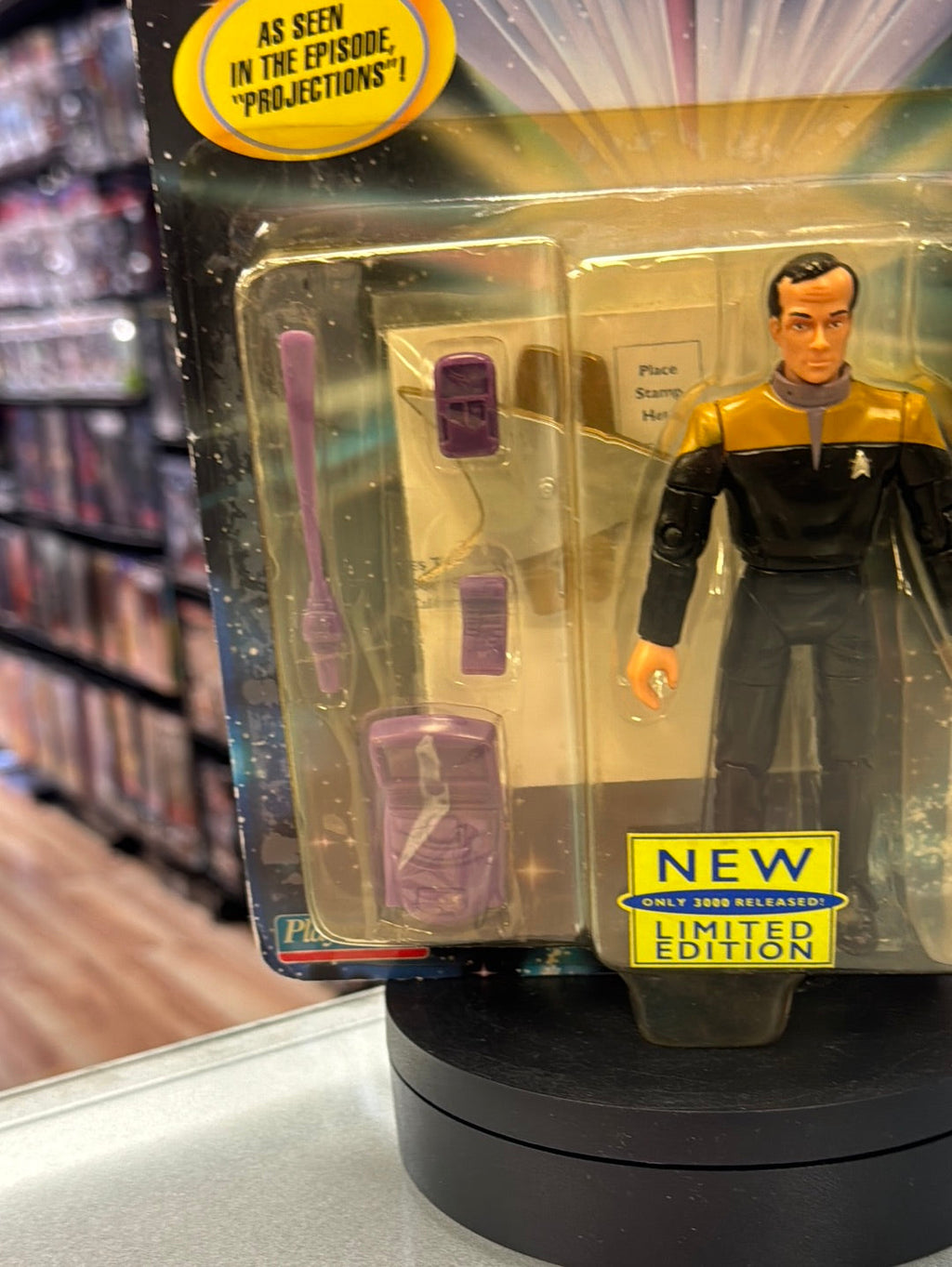 LT Reginald Barclay LE 3,000 (Vintage Star Trek, Playmates) SEALED