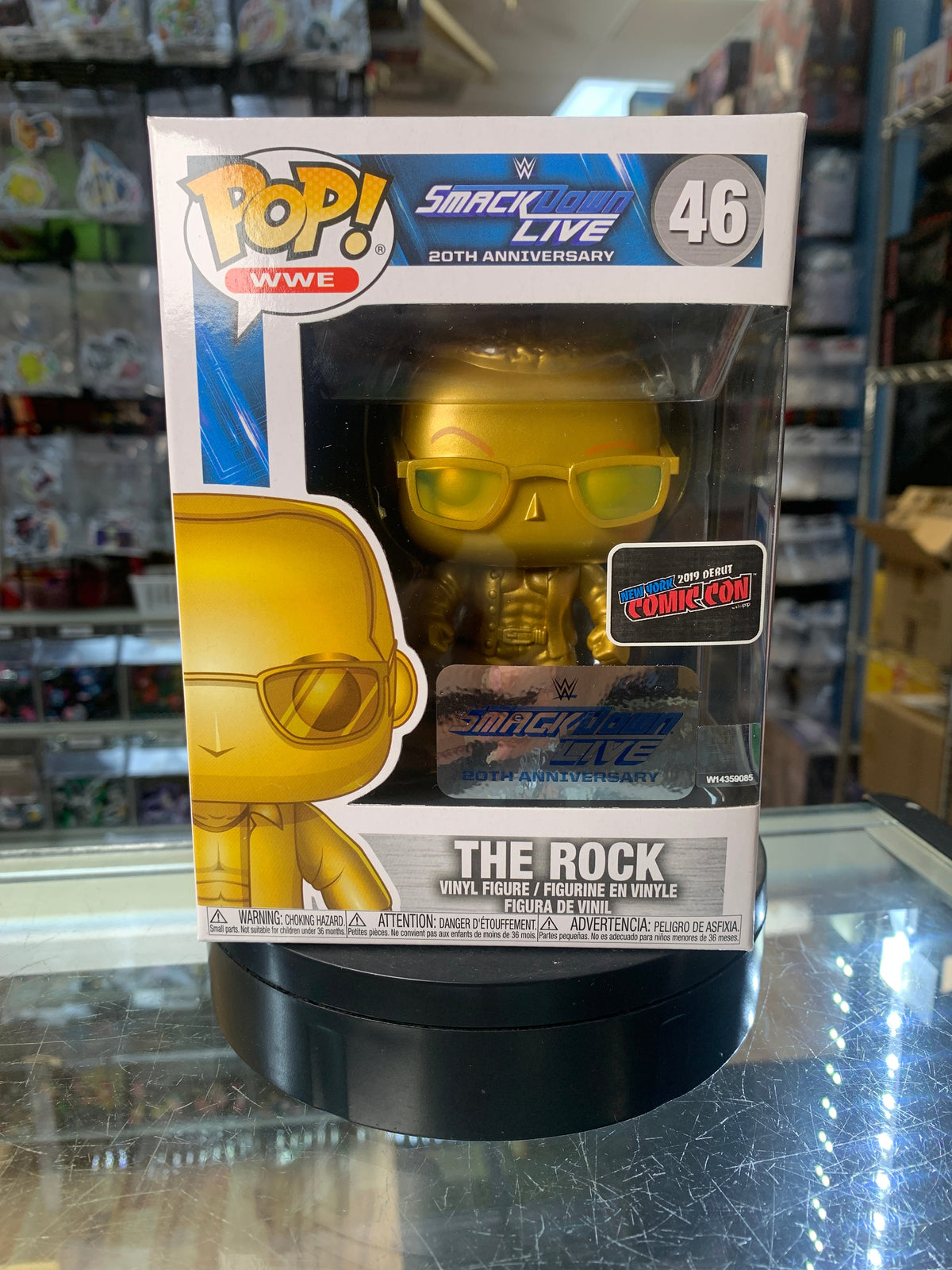 Gold Rock NYCC #46 (Funko Pop, WWE)