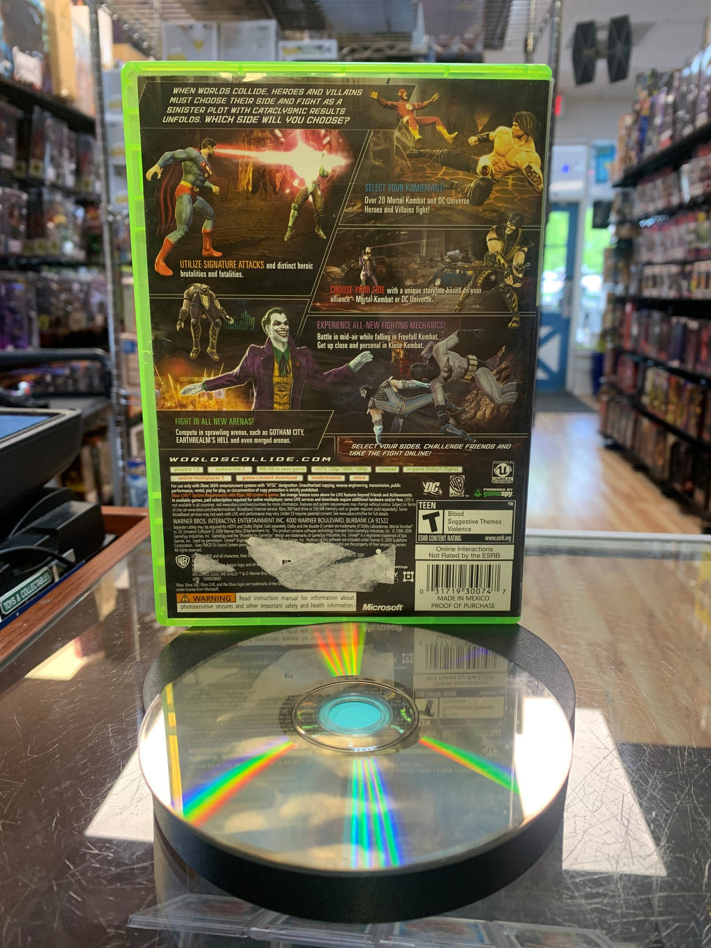 Mortal Kombat Vs Dc Universe (Microsoft Xbox 360, Video Game)