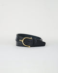 1" Spur Leather Belt / Gold Buckle