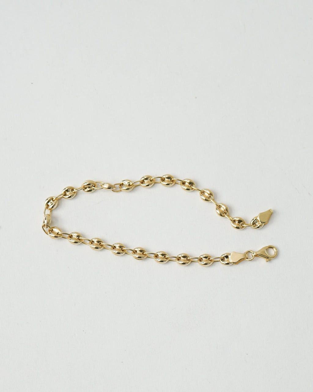 14k Gold Anchor Chain Bracelet