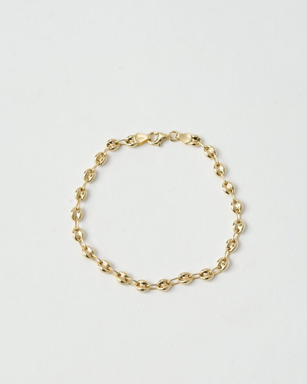 14k Gold Anchor Chain Bracelet