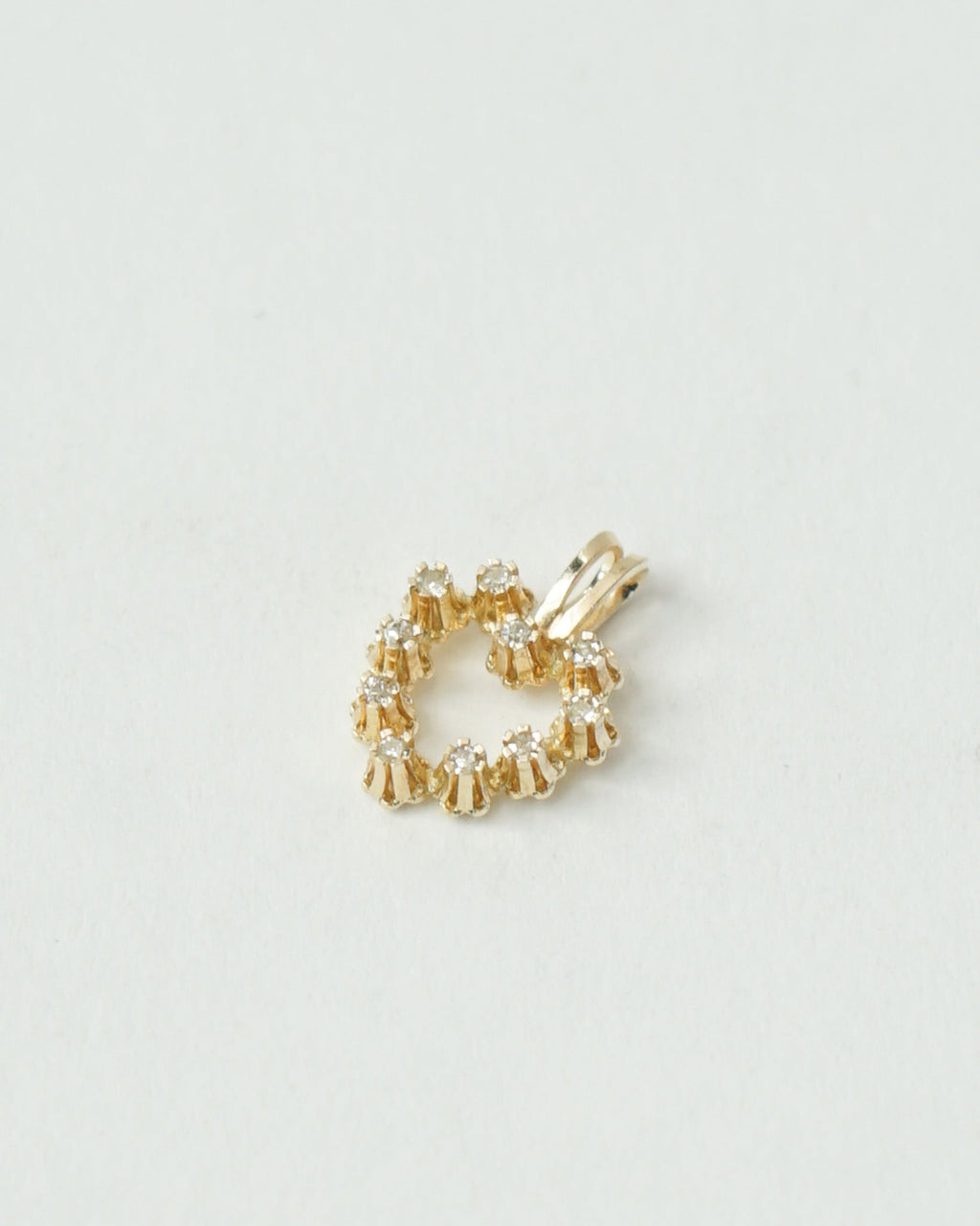 14k Gold x Diamond Heart Charm