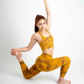 Summer Tie Dye Yoga Set Sports Bra with High Waisted Pants – Stretch Activewear Fitness Set