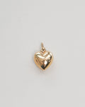 14k Gold Puffy Heart Charm