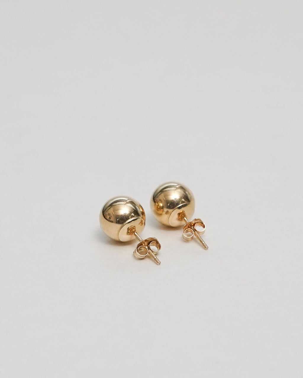 14k Gold Ball Stud Earrings