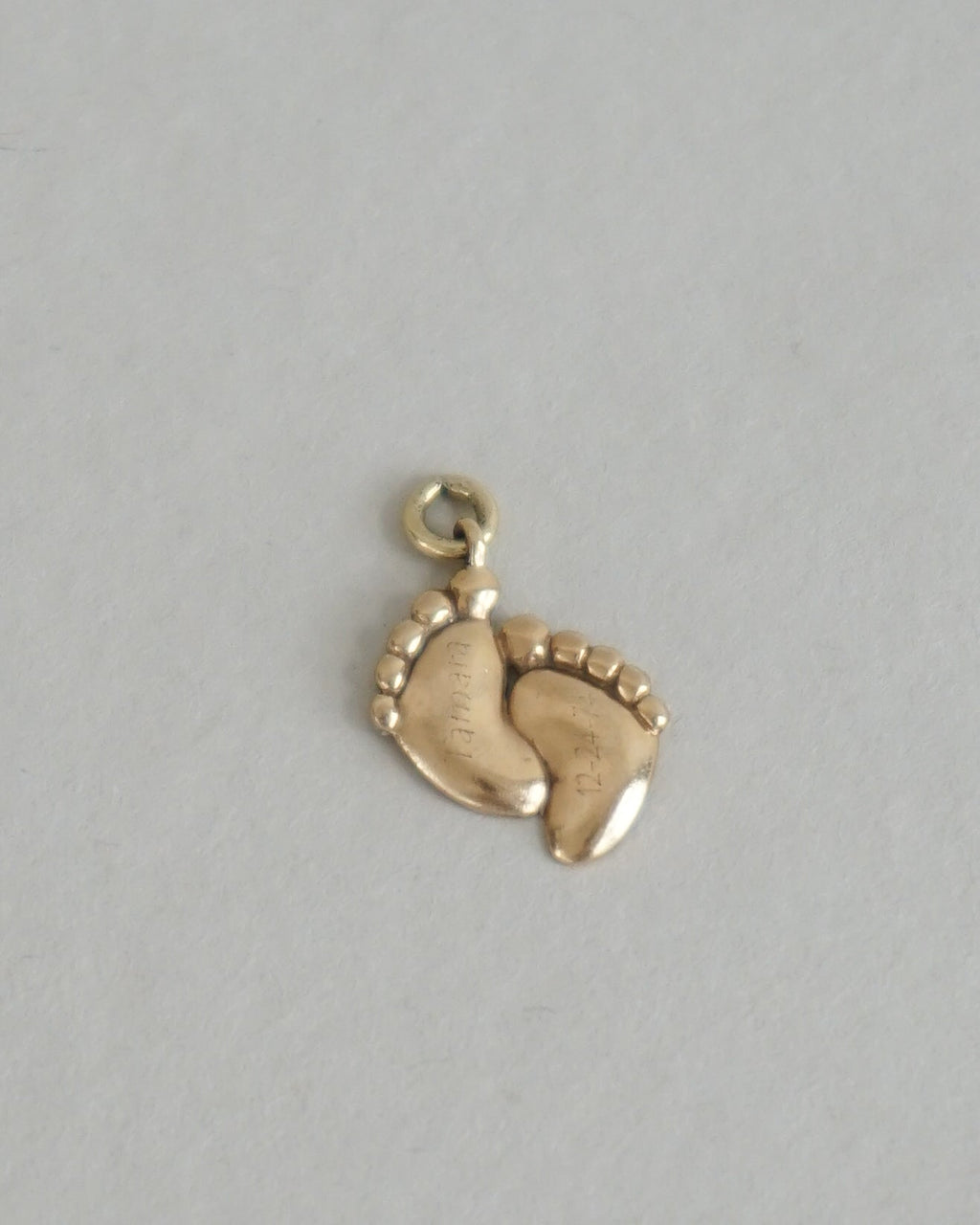 14k Gold Feet Charm