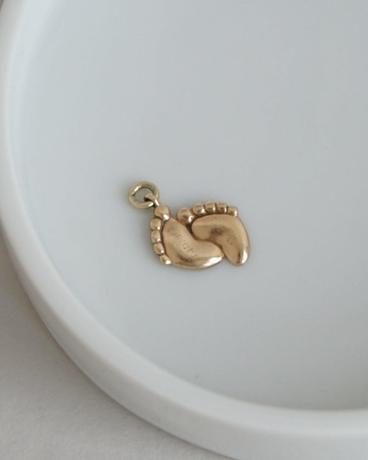 14k Gold Feet Charm