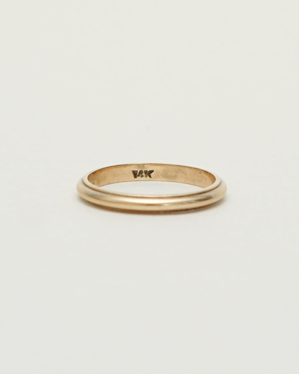 14k Gold Milgrain Band Ring / Size : 6.25
