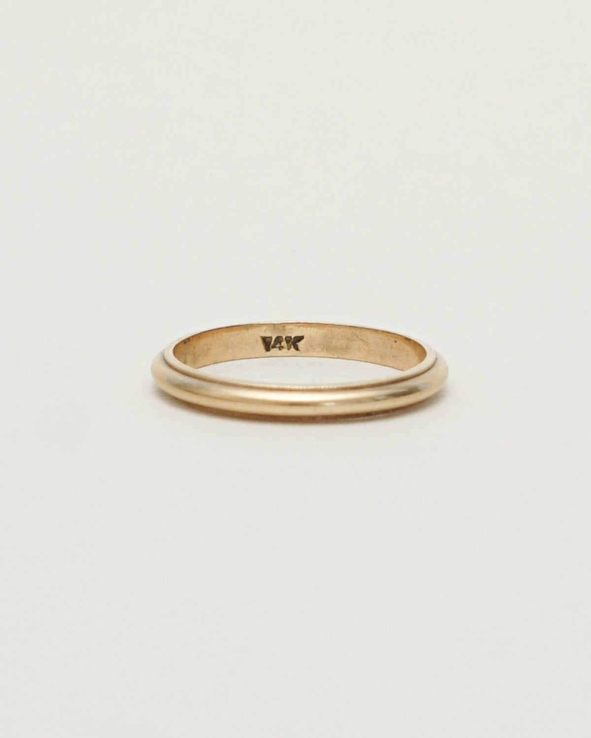 14k Gold Milgrain Band Ring / Size : 6.25