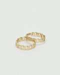 14k Gold Chain Ring / Size : 7