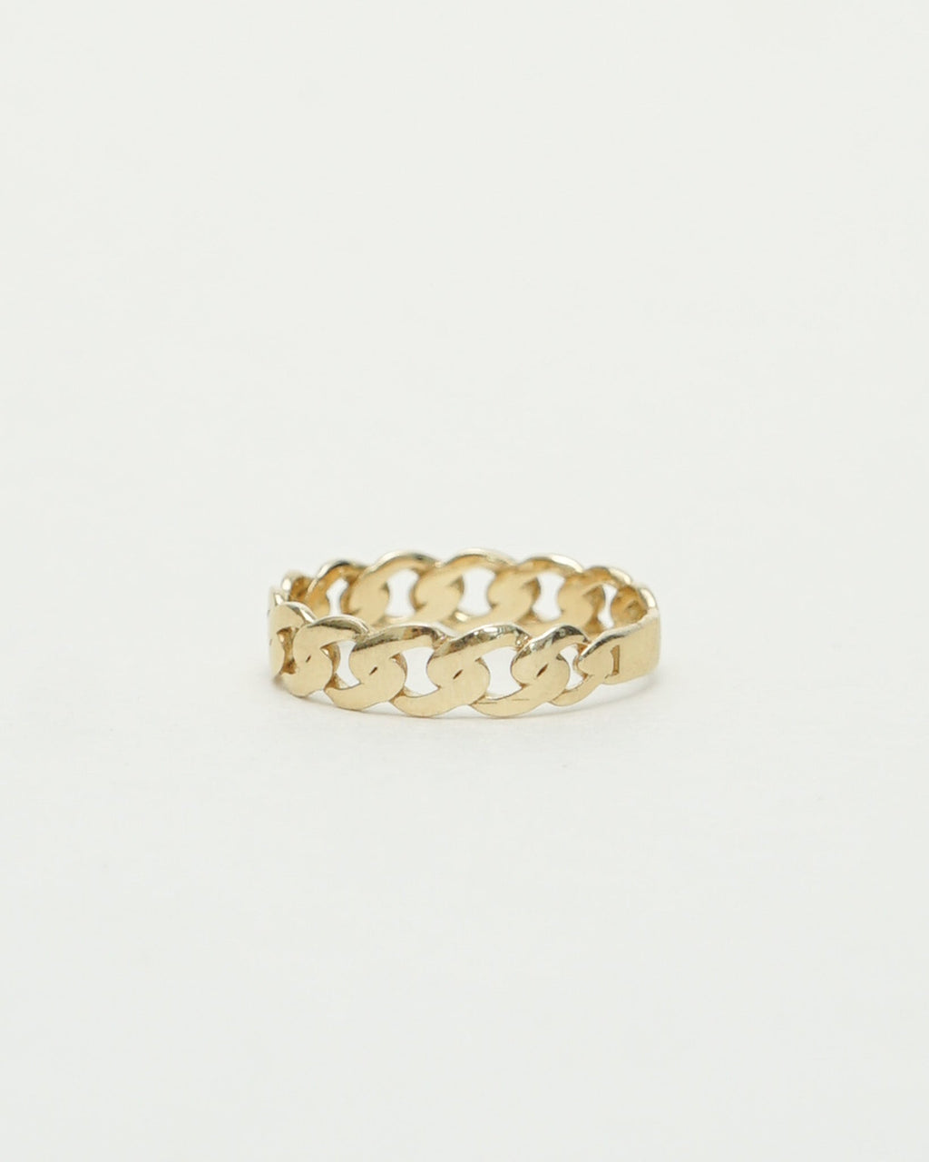 14k Gold Chain Ring / Size : 7