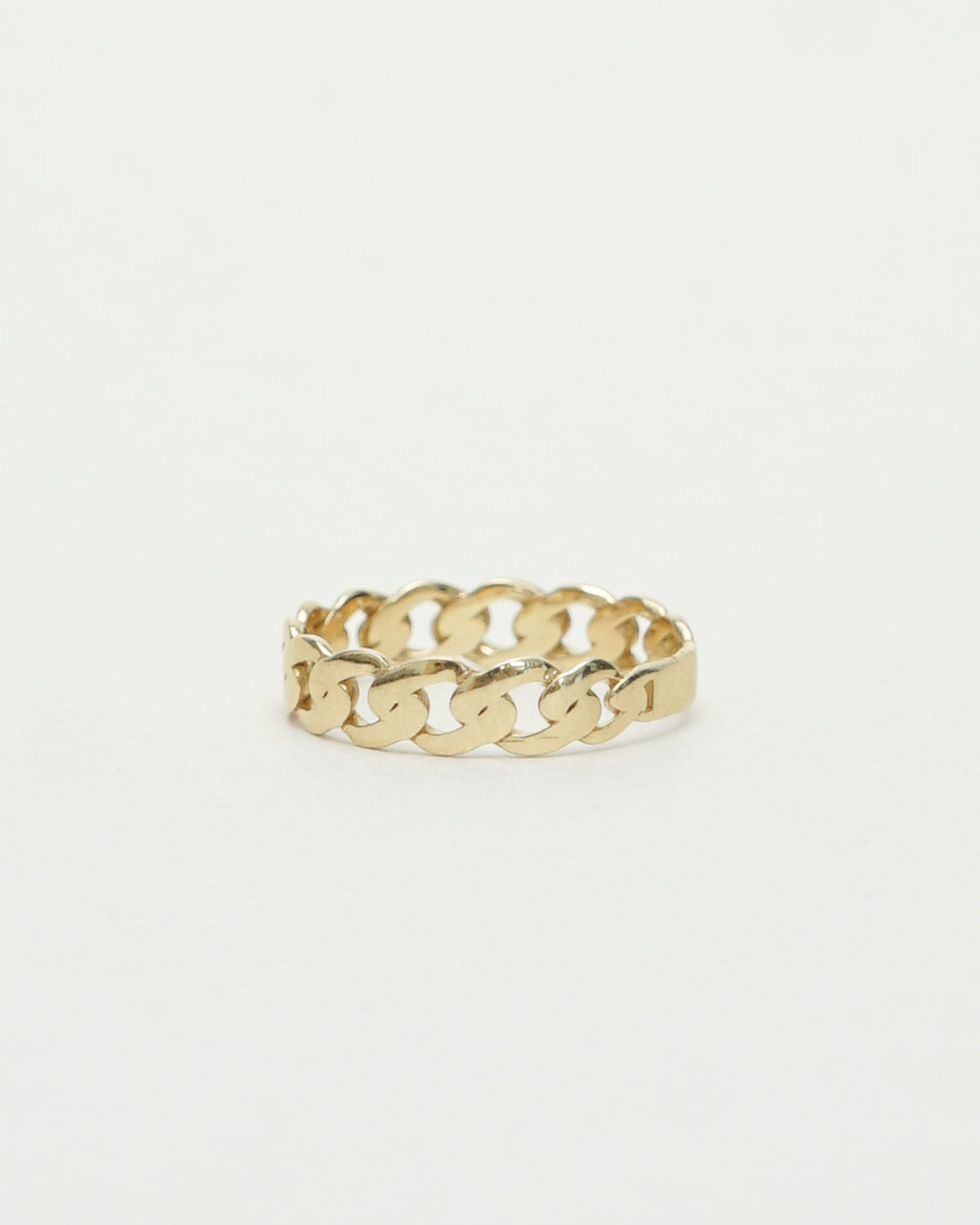 14k Gold Chain Ring / Size : 7