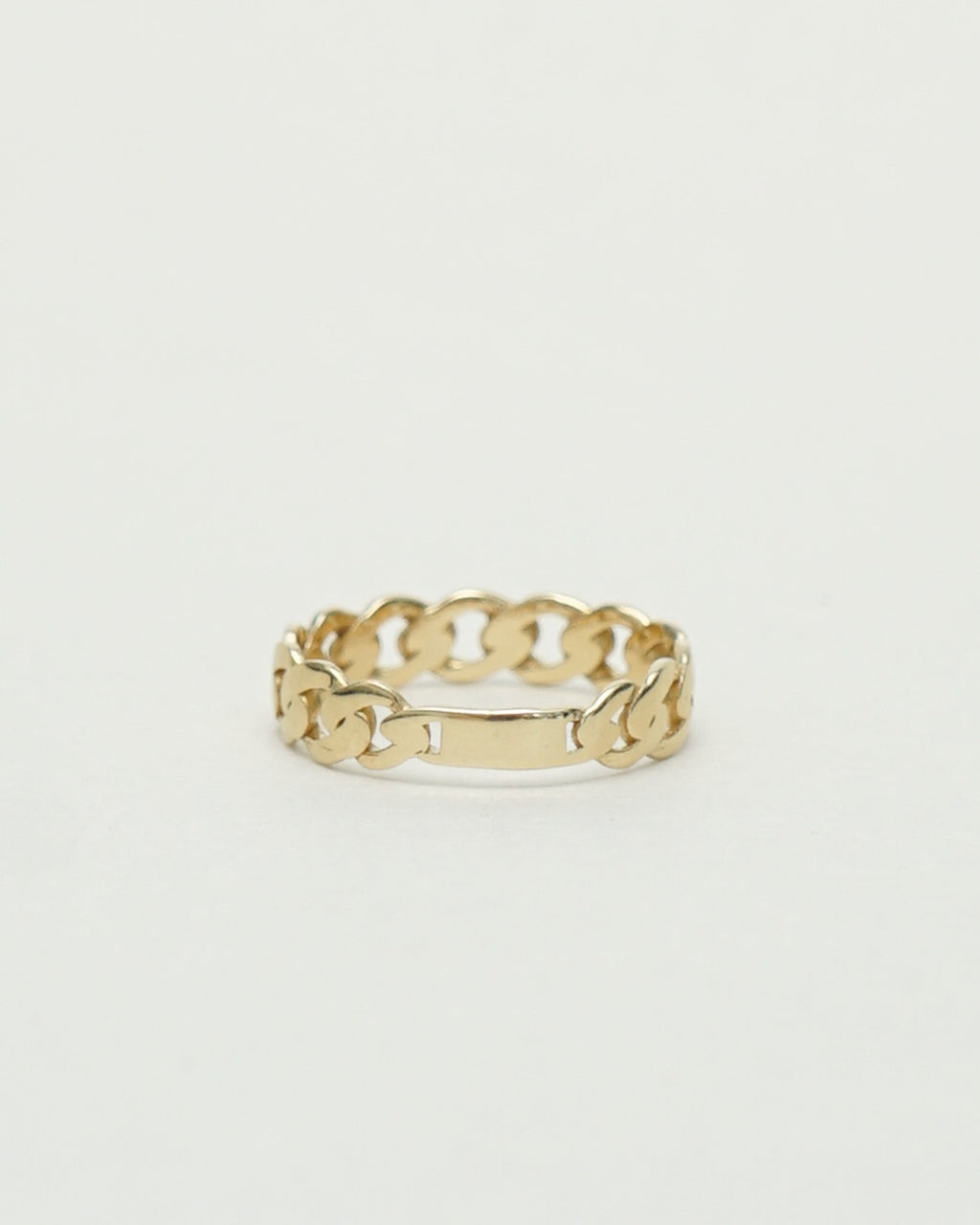14k Gold Chain Ring / Size : 7