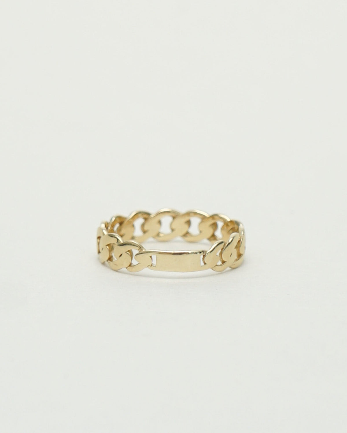 14k Gold Chain Ring / Size : 7