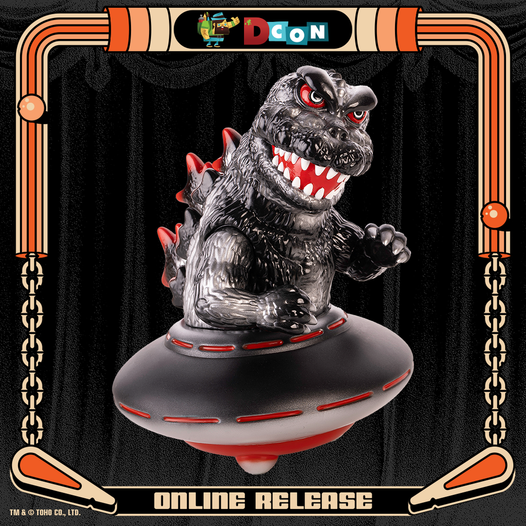 Godzilla UFO - Vinyl Designer Figure by Octeel - Xillean Black Variant