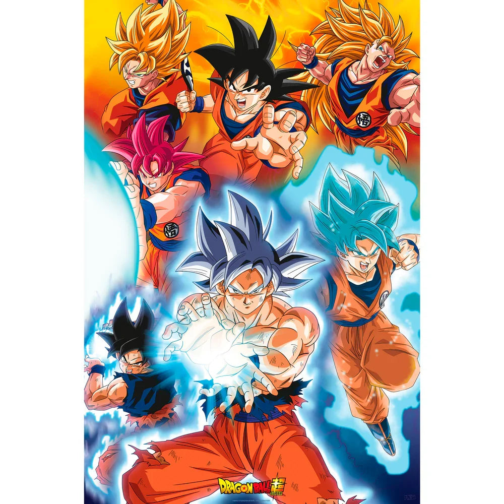 Dragon Ball Goku's Transformations 61 x 91.5cm Maxi Poster