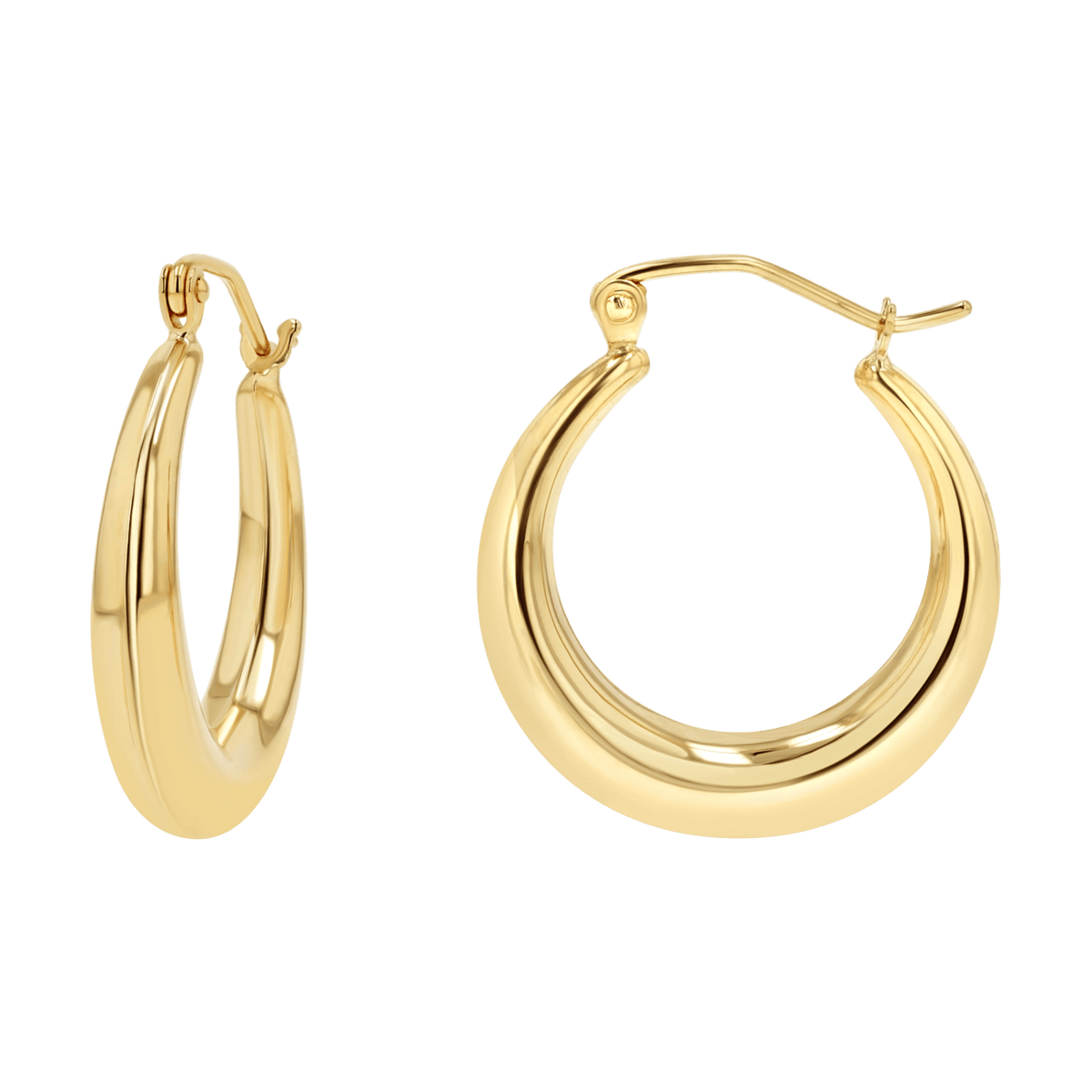 Tapered Hoop Earrings