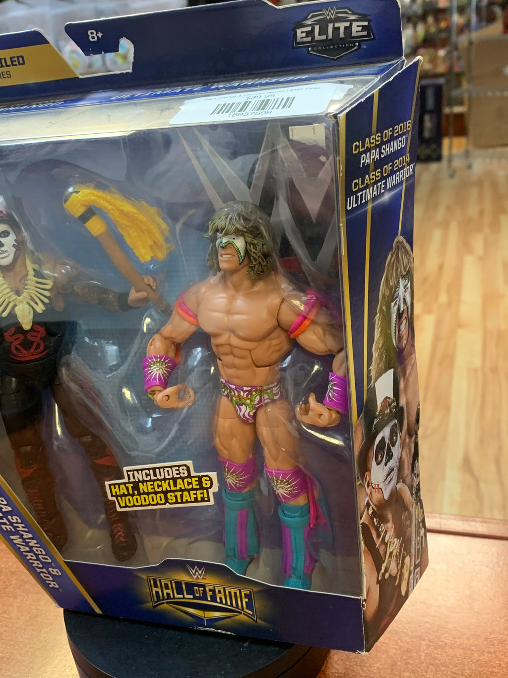 Papa Shango & Ultimate Warrior (WWE Elites, Mattel) SEALED