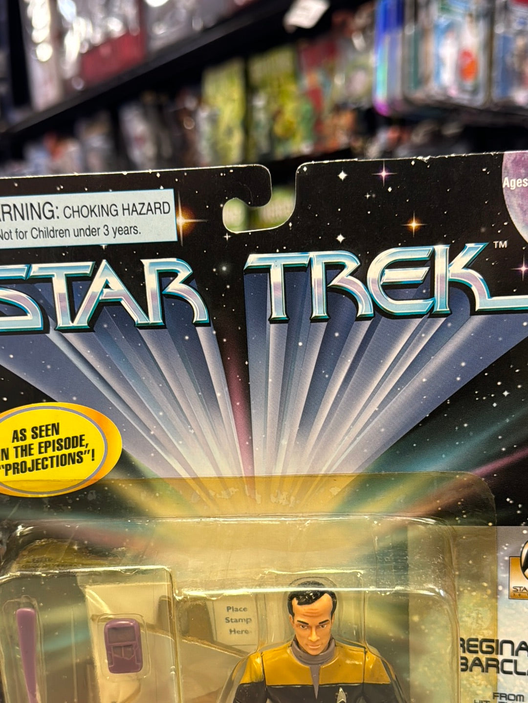 LT Reginald Barclay LE 3,000 (Vintage Star Trek, Playmates) SEALED
