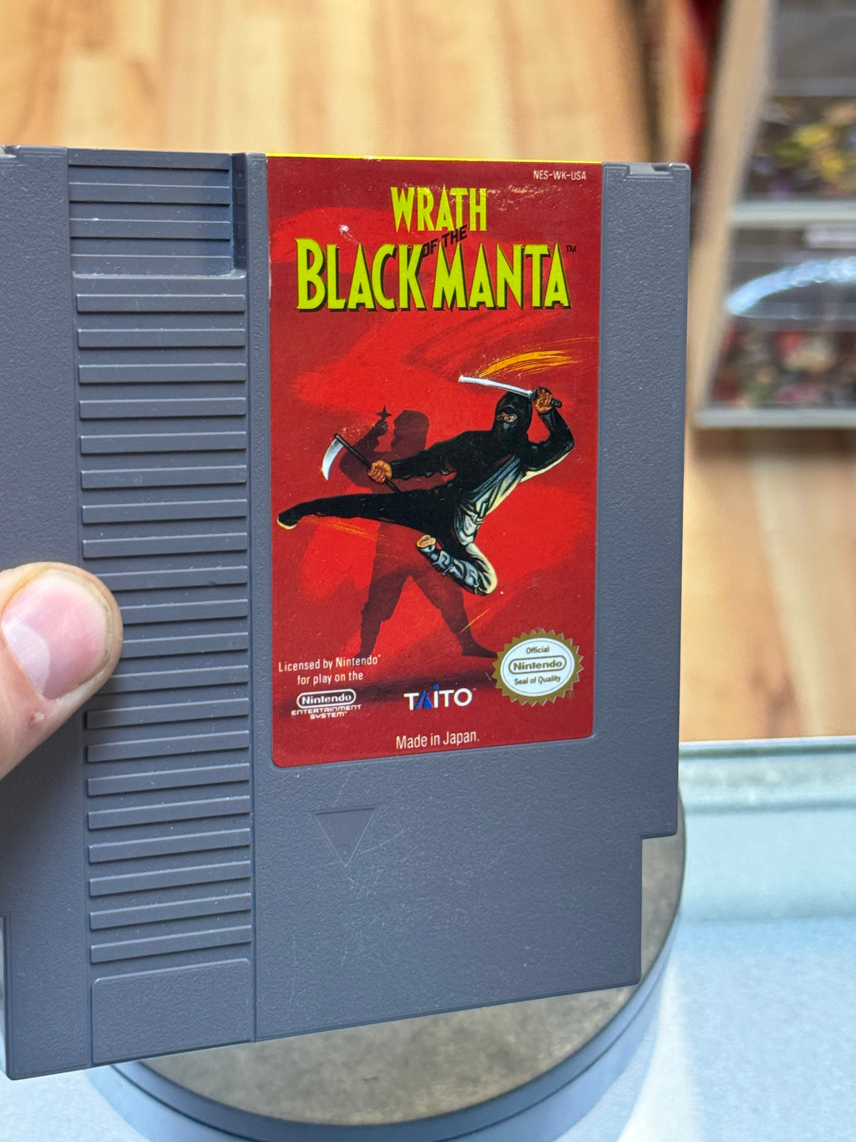 Wrath of the black Manta (Nintendo NES, Video Game) Tested Working