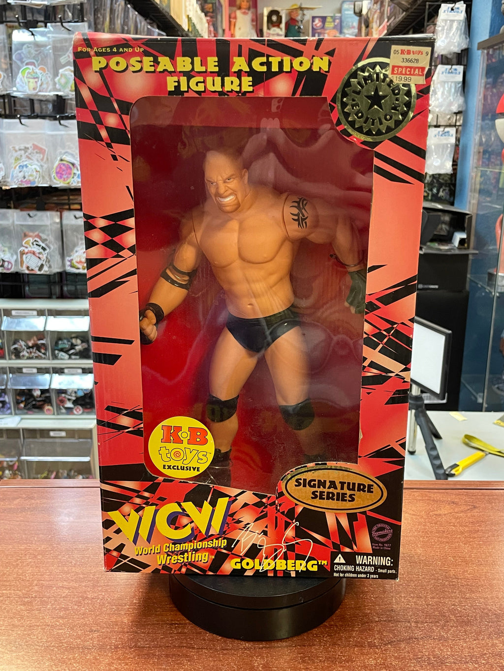 Bill Goldberg 12" Posable Figure (Vintage WCW WWF, OSFTM) Open Box