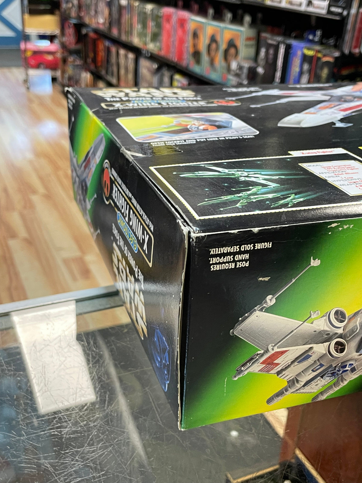 Electronic X- Wing Fighter (Vintage Star Wars POTF, Kenner) OPEN BOX