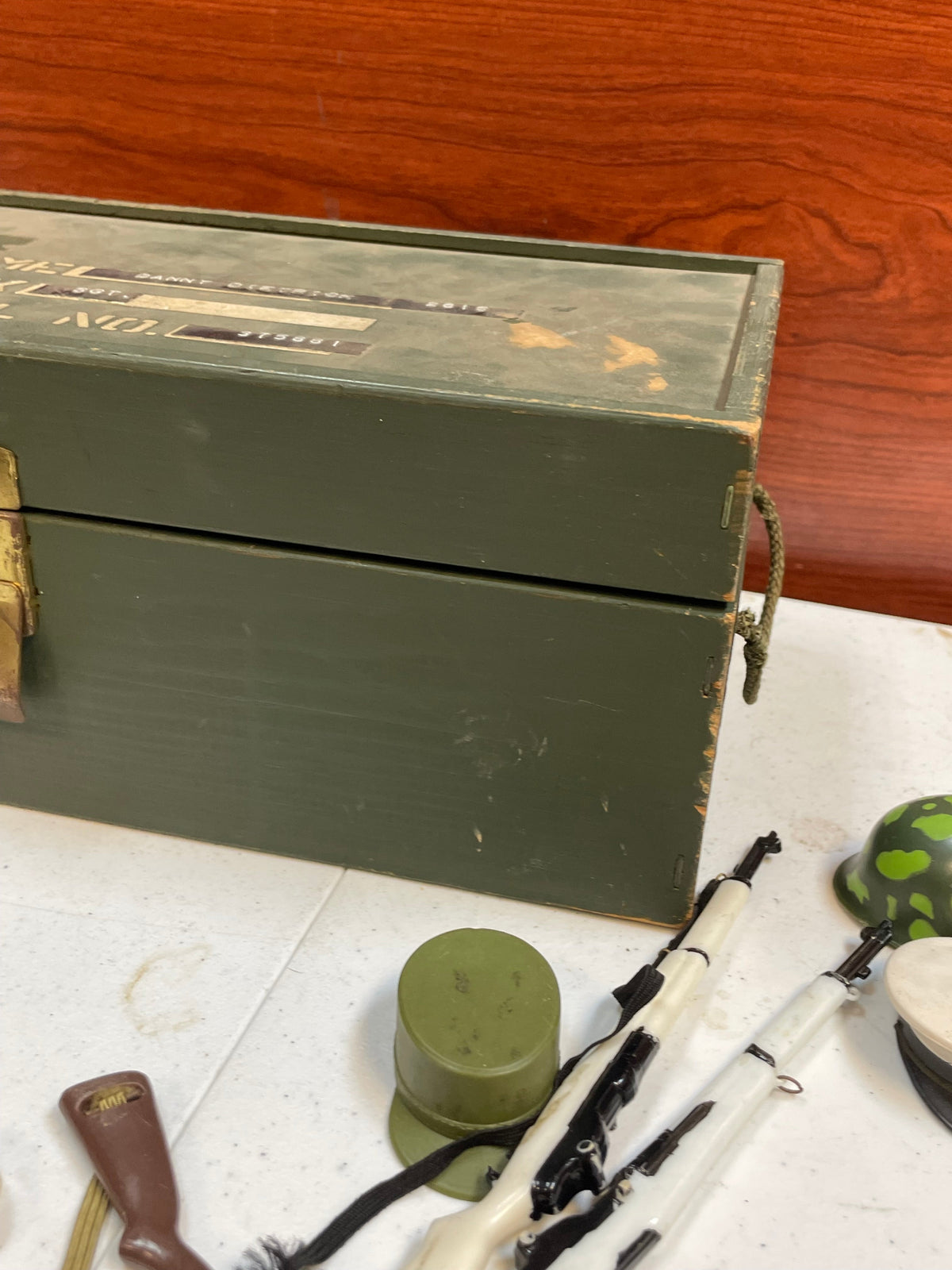Action Marine with Foot Locker (Vintage 12” GI Joe, Hasbro) **Original**