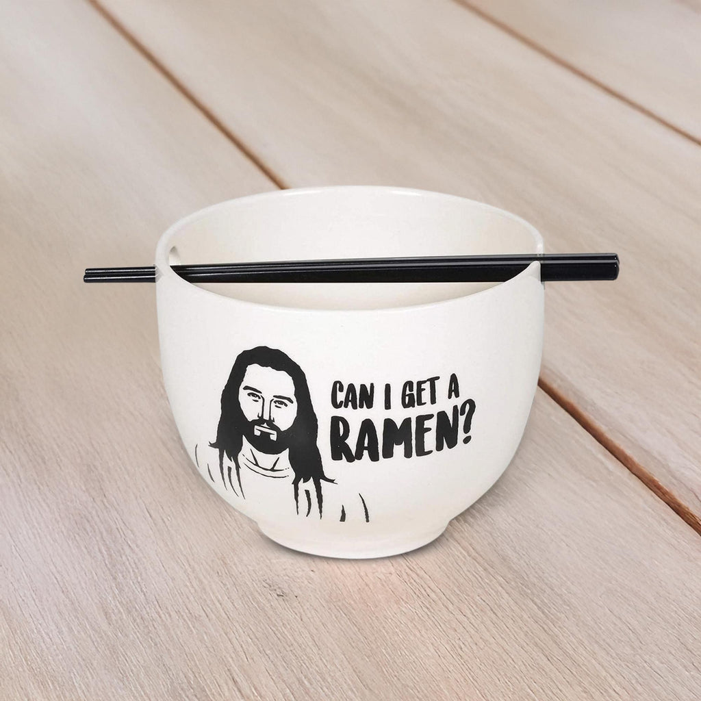 Jesus Can I Get A Ramen 20oz Ramen Bowl and Chopsticks Set