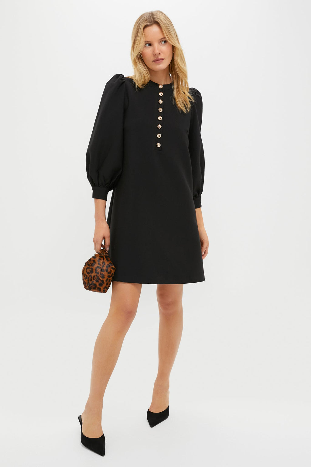 Black Crepe Samantha Dress