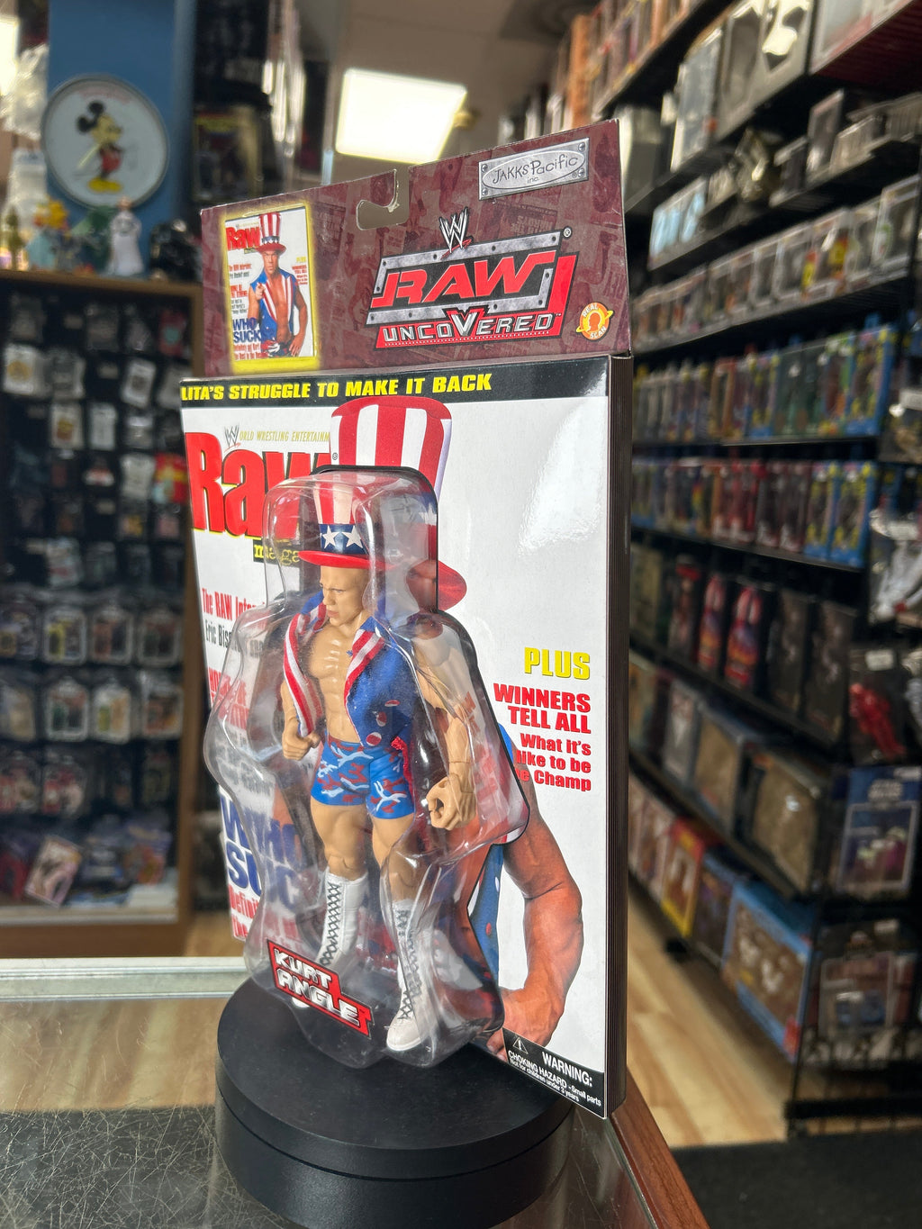 Kurt Angle -Raw Uncovered- (Vintage WWE, Jakks) **SEALED**