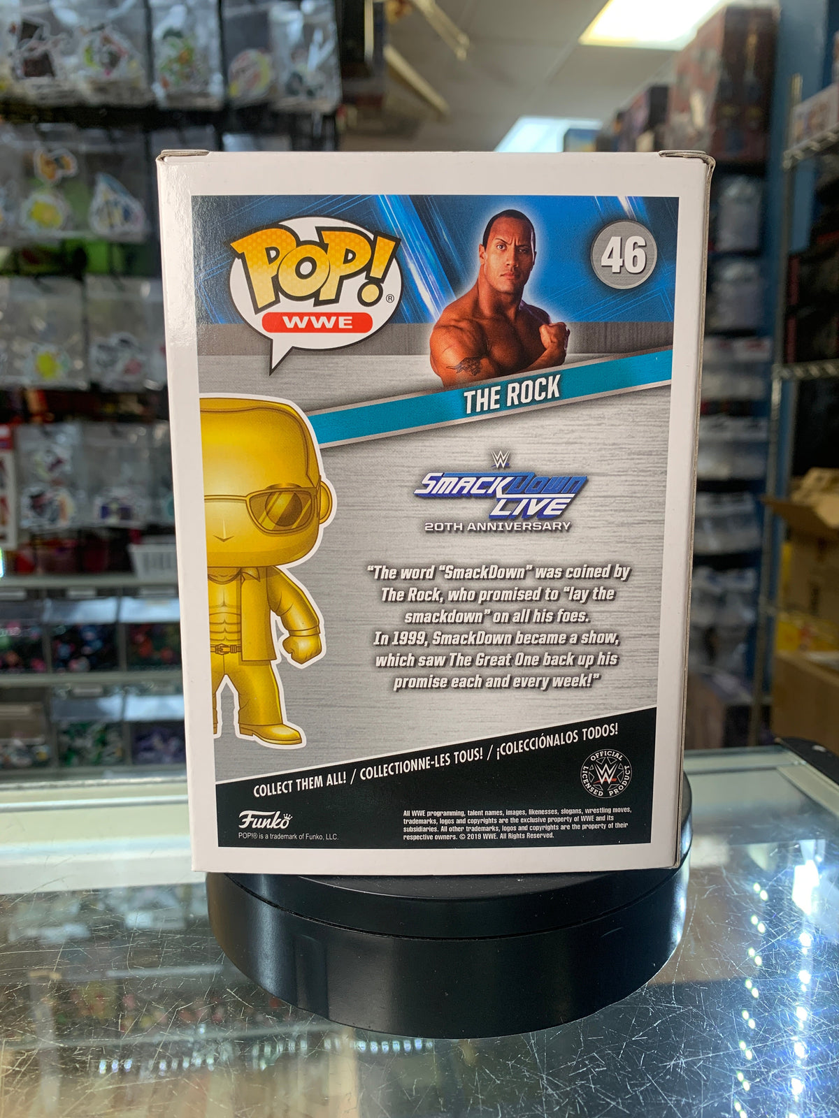 Gold Rock NYCC #46 (Funko Pop, WWE)