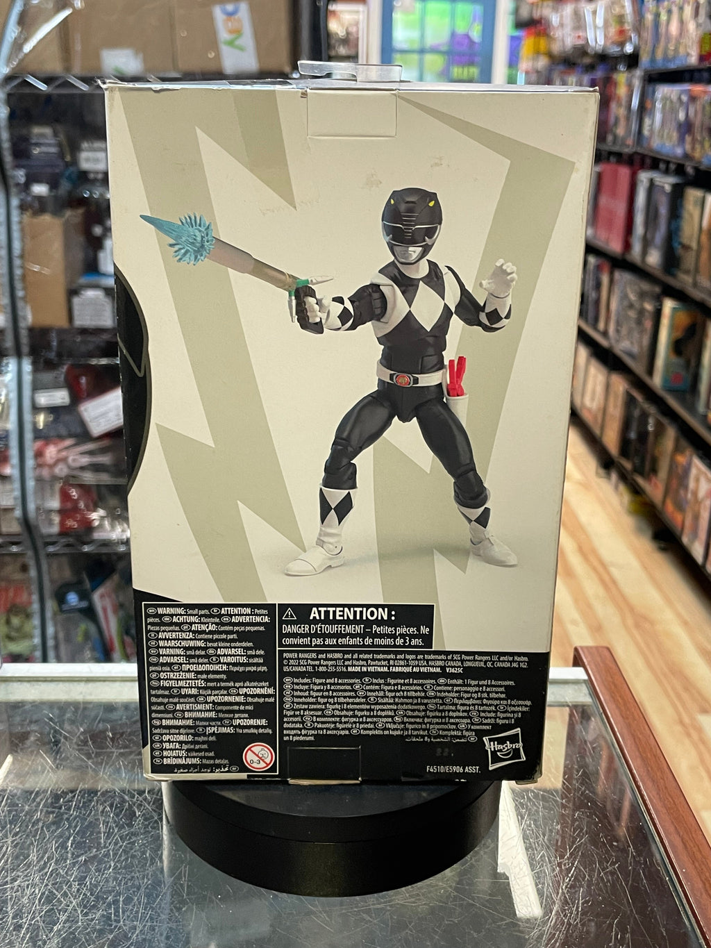Black Mighy Morphin Ranger (MMPR Power Ranger, Hasbro) **SEALED**